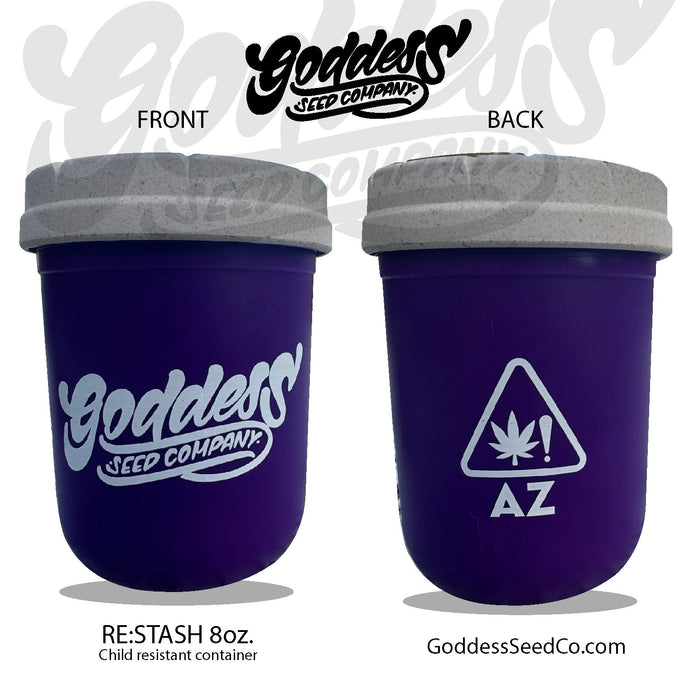 Goddess Seed Co. (PURPLE) 8oz Re:Stash Jar